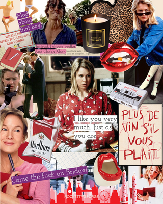 Bridget Jones inspired collage