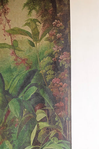 Close-up of the Large Rainforest Wall Art.