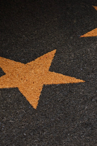 Close-up of the Large Triple Star Doormat.