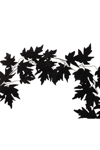 Cutout of the Maple Leaf Garland on a white background.