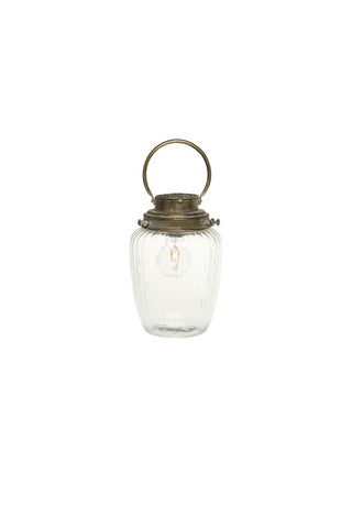 Cutout image of the tall Battery Operated Glass Lantern.