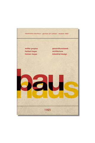 Cutout of the Bauhaus Art Print - Unframed.