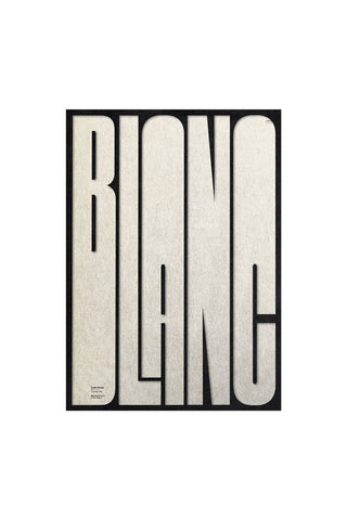 Cutout of the Bold Blanc Art Print - Unframed.