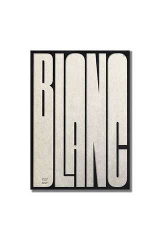 Cutout of the Bold Blanc Art Print - Unframed on a white background.