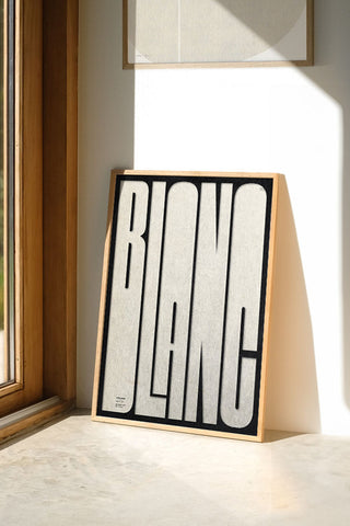 Bold Blanc Art Print - Unframed