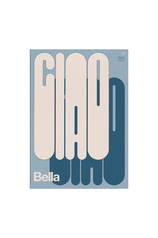 Cutout of the Bold Ciao Bella Art Print - Unframed.