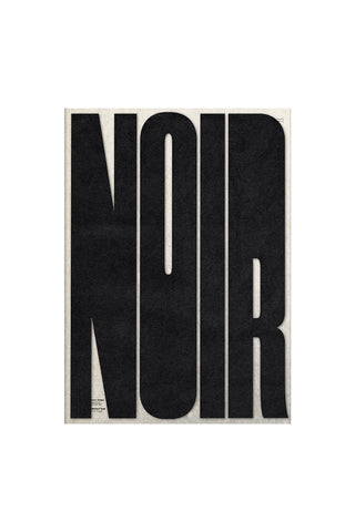 Cutout of the Bold Noir Art Print - Unframed on a white background.