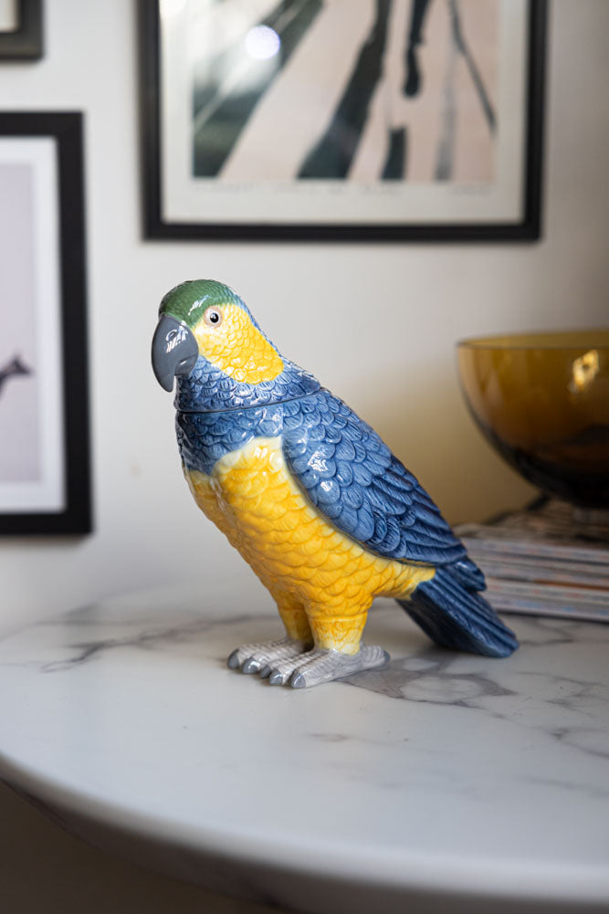 Ceramic Parrot Storage Jar | Rockett St George | Rockett St George