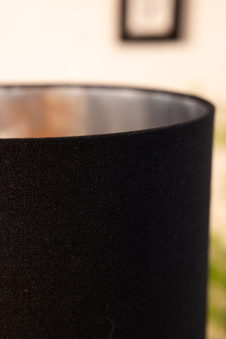 Detail shot of the top of the shade of the Disco Ball Table Lamp in Silver.