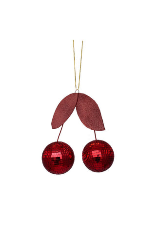 Cut-out image of the Disco Cherries Christmas Tree Decoration.