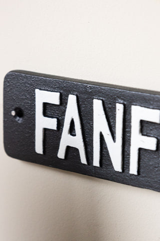 Detail shot of the Fanfuckintastic Sign.