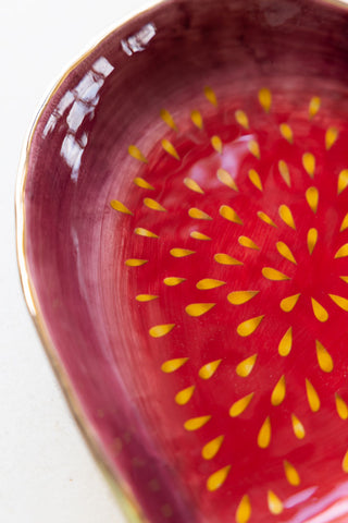 Close-up of the Beautiful Fig Serving Dish.