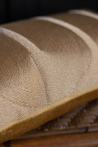 Detail shot of the Gold Embroidered Cushion.