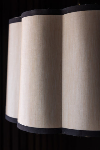 Detail shot of the Oyster Scalloped Easyfit Lampshade.