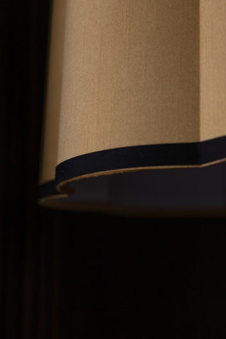 Detail shot of the Gold Scalloped Easyfit Lampshade.