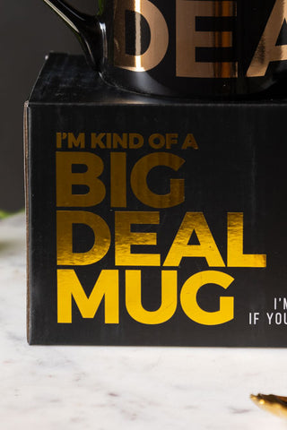 The box of the I'm Kind Of A Big Deal Mug, with the mug displayed on top.