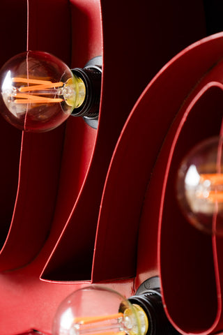 Detail shot of the La Dolce Vita Fairground Wall Light.