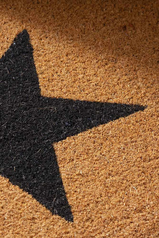 Close-up of the Large Star Doormat.