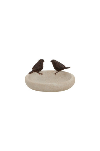 Cutout image of the Love Birds Bowl on a white background.