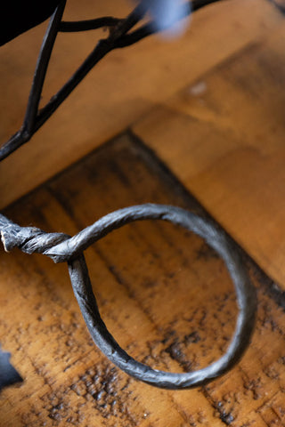 Detail shot of the loop on the end of the Maple Leaf Garland.