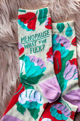 Close-up of the Menopause Crew Socks.