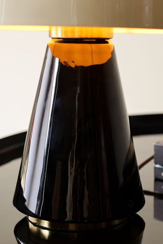 Close-up image of the Monochrome Metal Table Lamp