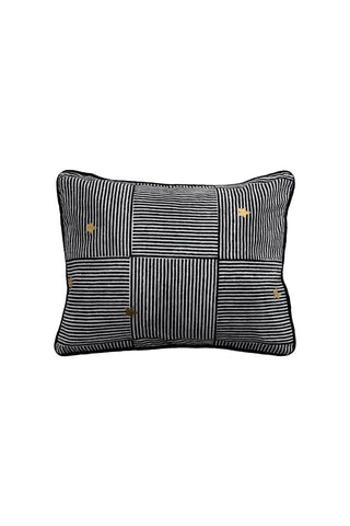 Cutout image of the Monochrome & Gold Star Print Cushion.