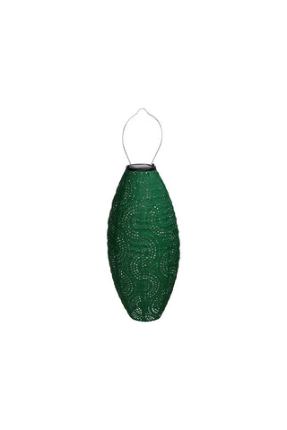 Cutout image of the Oval Shaped Green Outdoor Garden Lantern.