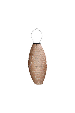 Cutout image of the Oval Shaped Peach Outdoor Garden Lantern.