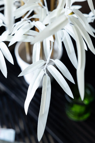 Detail shot of the Potted Bamboo Ornament Natural.