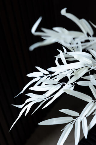 Detail shot of the branches of the Potted Bamboo Ornament Natural.