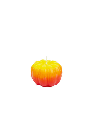 Cutout of the Yellow Ombre Pumpkin Candle on a white background.