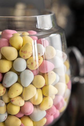 Close-up image of the Rabbit Ears Bonbon Glass Jar