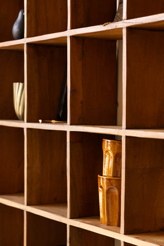 Close-up image of the Reclaimed Wood Shelf