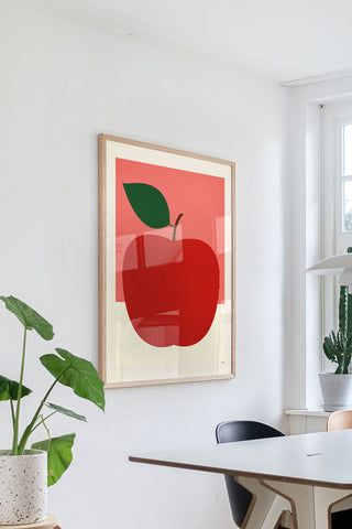 Red Apple Art Print - Unframed