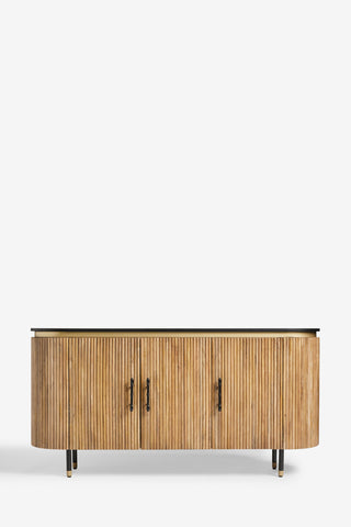 The Ribbed Sideboard on a white background, seen from a front view.