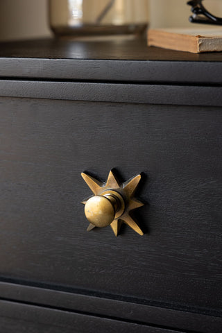 Close-up of the handle on the Ringo Bedside Table.