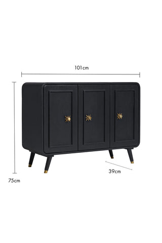 The Ringo Sideboard on a white background with dimension details.