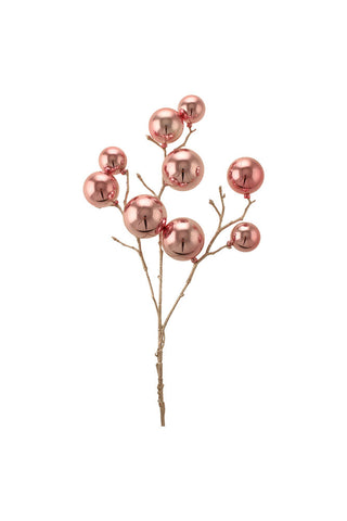 Cutout of the Shiny Pink Bauble Spray on a white background.