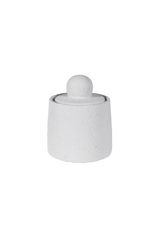 Cutout of the Small Textured Jar on a white background.