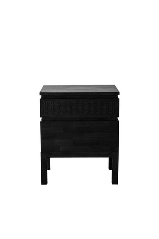 Cutout of the Stylish Mango Wood 2-Drawer Bedside Table.