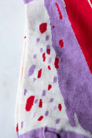 Detail shot of the Superpower Womens Socks.