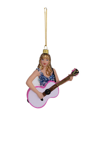 Cutout of the Taylor Inspired Christmas Tree Decoration on a white background.