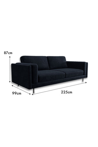 Dimension image of the Grace Large Sofa.