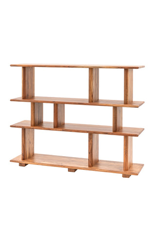 Cutout of the Large Freestanding Tiered Display Shelves seen from an angle.