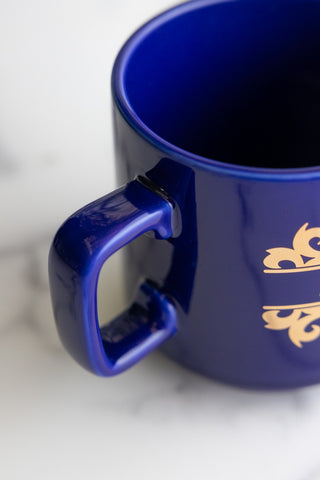 A detail shot showing the handle of the What's Your Poison - Arsenic Mug.