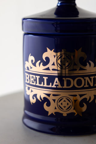 Close-up of the design on the What's Your Poison - Belladonna Jar.