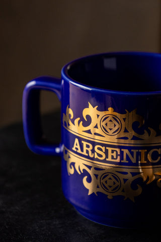 Close-up of the What's Your Poison - Arsenic Mug.