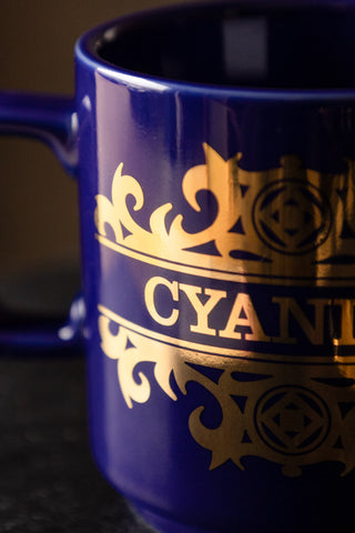 Close-up of the design on the What's Your Poison - Cyanide Mug.