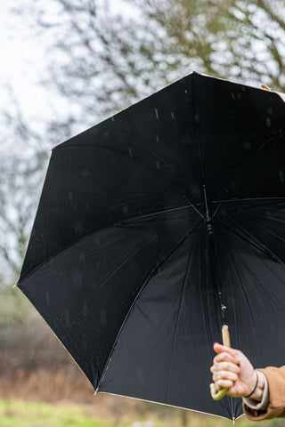 Metallic Gold Zebra Print Umbrella